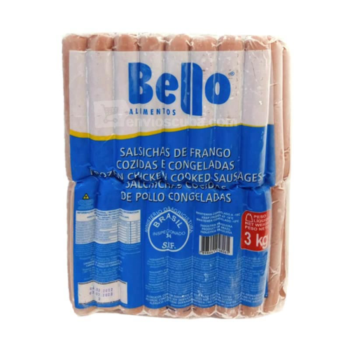 Salchichas Bello x 100 cajas
