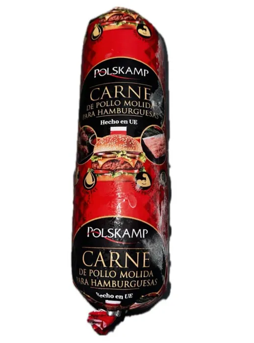 Carne de pollo molida para hamburguesa Polskamp