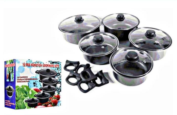 Juego de ollas 10 piezas  X12