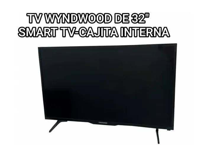TV WYNWOOD DE 32 PULGADAS SMART TV CON CAJITA INTERNA.