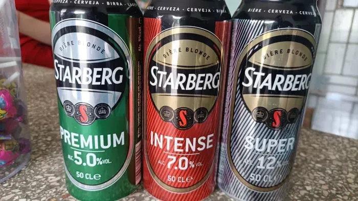 Cerveza Starberg 5%,7% y 12% alcohol