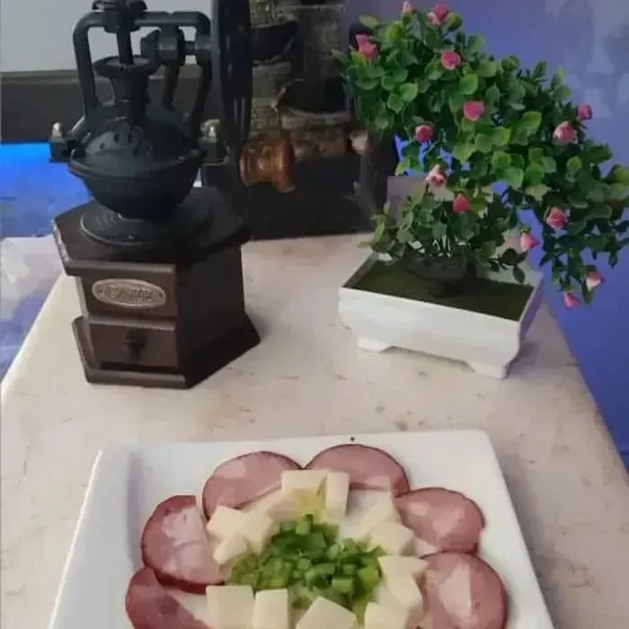 Entremés de jamón y queso